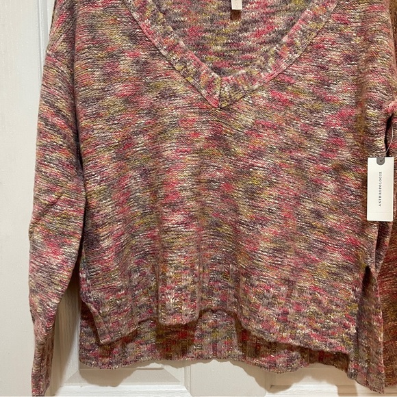 Anthropologie Pilcro Deep-V Neck Sweater Oversized XXS ANTHRO New Space Dyed NWT - Picture 10 of 12